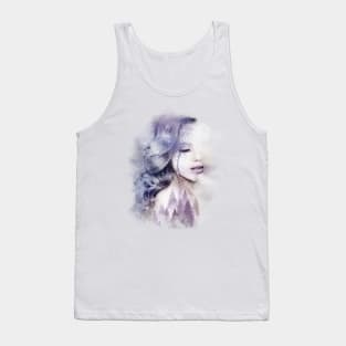 misty forest woman Tank Top